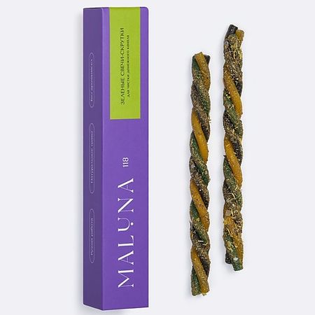 Набор декоративных свечей MALUNA Магические свечи-скрутки с травами и солью