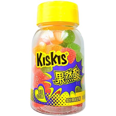 Конфета жевательные Kiskis кислые фрукты 68 г алфавит в сезон простуд для   таблетки жевательные 60шт