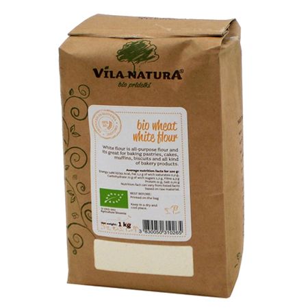Мука пшеничная VILA NATURA Organic жерновая белая экстра 1 кг социальный товар мука пшеничная 2 кг