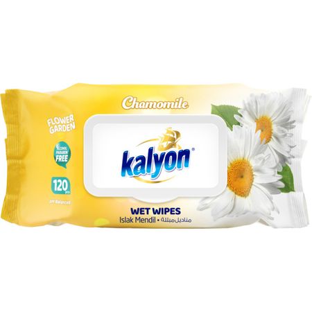 Салфетки влажные Kalyon Цветочный сад Ромашка 120 шт