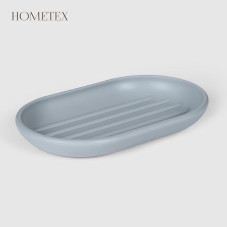 Мыльница Hometex из полипропилена серая