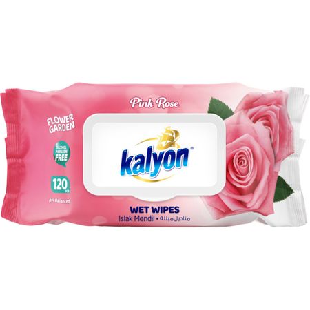 Салфетки влажные Kalyon Цветочный сад Роза 120 шт