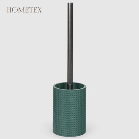 Держатель с ершиком Hometex из полирезина Вафельный