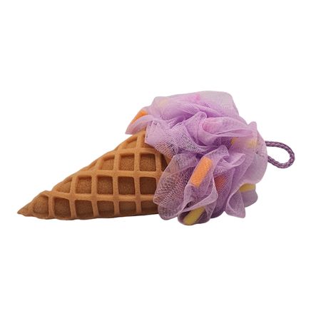 Мочалка для тела Maeth My spa day мороженое фиолетовая