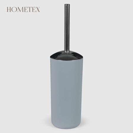 Держатель с ершиком Hometex из полипропилена серый держатель для обуви из полипропилена