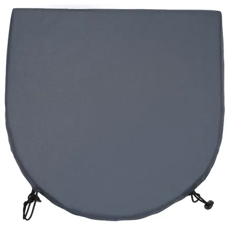 Подушка для стула Linen Way полукруглая 40x40 см цвет серый для стула wingback s emiga из спандекса