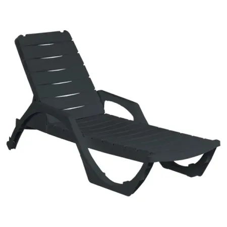 Шезлонг без подушки Easy Comfort Premium 190x69x207 см пластик графитовый шлифовальные подушки vibratite 5 дюймов 3 шт