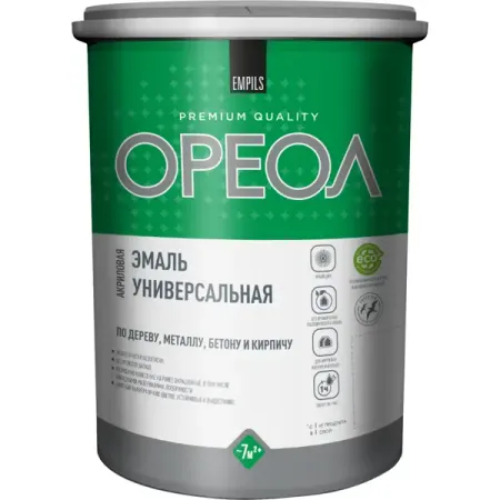 Эмаль универсальная Ореол матовая цвет белый 3 кг qm18 62 мм универсальная развертка седла клапана одноразовое лезвие инструмент для авторемонта