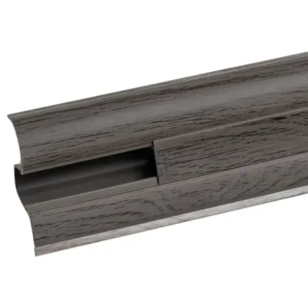 Плинтус Pro Дом ПВХ дуб орон 2200x23x55 мм плинтус алюминиевый щелевой апл 01 шампань 2 7м в комплекте 6 монтажных клипс