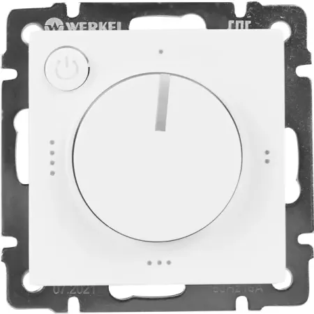 Терморегулятор для теплого пола Werkel W1151101 электромеханический 3500 Вт цвет белый терморегулятор juanjuan stc 8080a