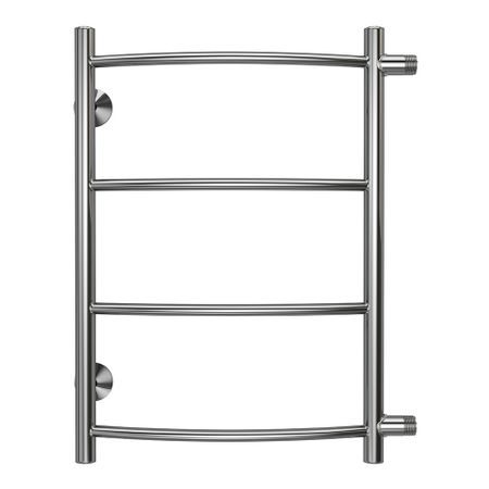 Полотенцесушитель водяной Stelmix 600х400 мм лесенка с боковым подключением 500 мм справа хром защитные кольца startnow для лазерной сварки