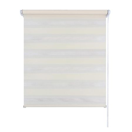 Рулонная штора день-ночь 140х160 см Legrand молочная