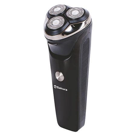 Электробритва SAKURA Бритва электрическая SA-5428BK с триммером, для сухого и влажного бритья бритва электрическая polaris pmr0307rс сеть аккум черн