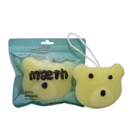 Губка для тела Maeth мишка жёлтый