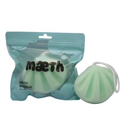 Губка для тела Maeth ракушка зелёная