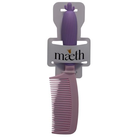 Расчёска для волос Maeth кактус сиреневая