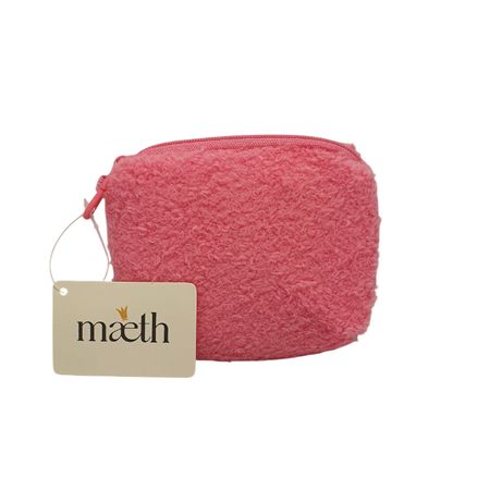 Косметичка Maeth меховая розовая