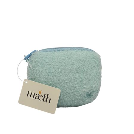 Косметичка Maeth меховая голубая