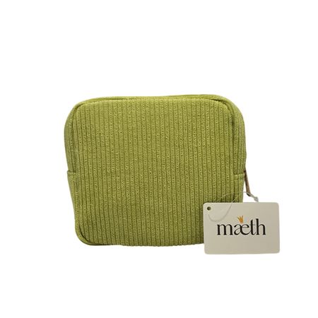Косметичка Maeth  квадратная зелёная