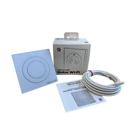 Терморегулятор для теплого пола Теплолюкс Solus сенсорный с Wi-Fi цвет белый bluetooth замок для шкафа tuya
