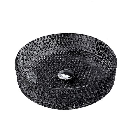 Раковина Abber Glas 40 см накладная черная матовая (AK2301B) термоэтикетки risio прозрачные круглые прямоугольные