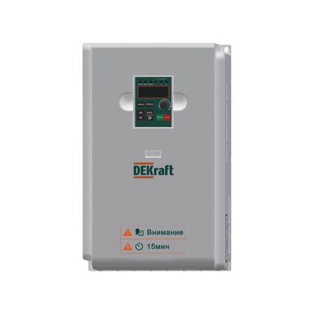 Преобразователь частоты Dekraft DEKV060 3P 26А 440 В на DIN-рейку (DEKV060G011T4B) конвертер частоты ljl ad831