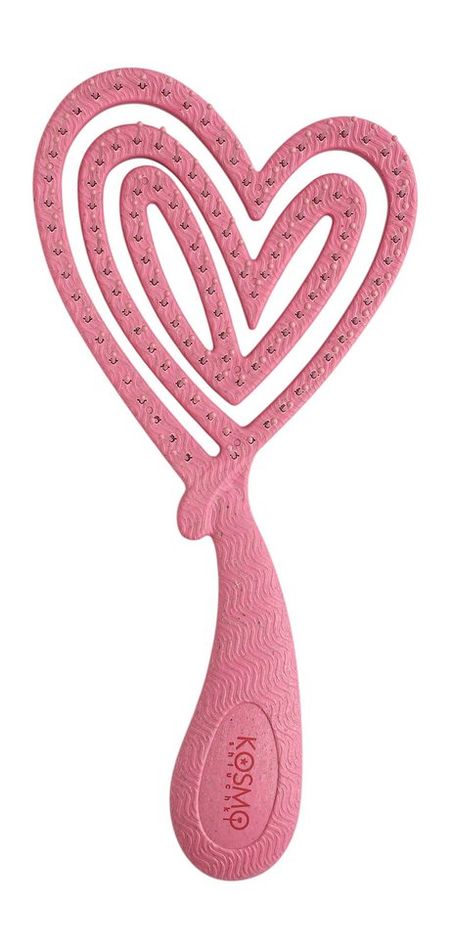 Kosmoshtuchki Large Heart-shaped Comb Pink