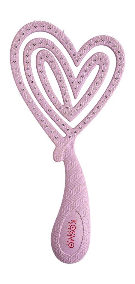 Kosmoshtuchki Large Heart-shaped Comb Purple