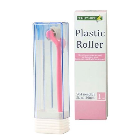 Массажер для лица BEAUTY SHINE Мезороллер Plastic Roller 504 игл 1.20 мм.