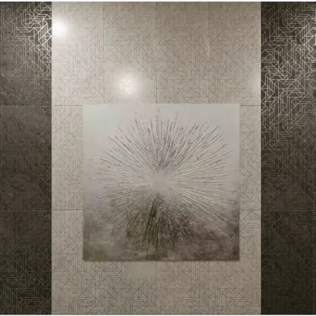 Вставка декоративная Axima Фудзи 30x60 см 1.62 м² матовая цвет светло-серый