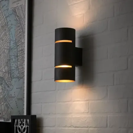 Настенный светильник KREAFORTA Suleya теплый белый свет цвет черный настенный 3d led будильник с датой и температурой