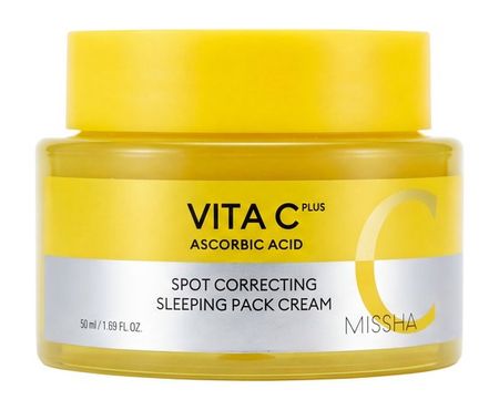 Missha Vita C Plus Spot Correcting Sleeping Pack Cream дэй афтер комплекс экстрактов гвоздика корица имбирь будь здоров капсулы 15шт