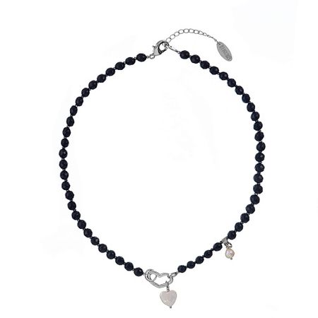 Колье LANZEROTTI Колье Pianoforte, с ониксом, жемчугом и гематитом