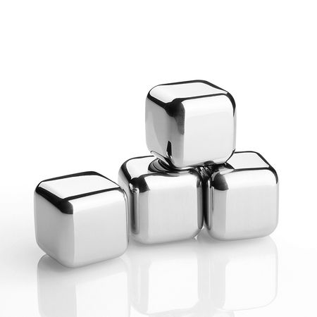 Охлаждающие кубики для напитков Cilio сталь 4 шт акриловые кубики льда для декора