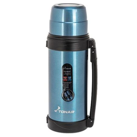 Термос Тонар с ручкой синий 1200 мл
