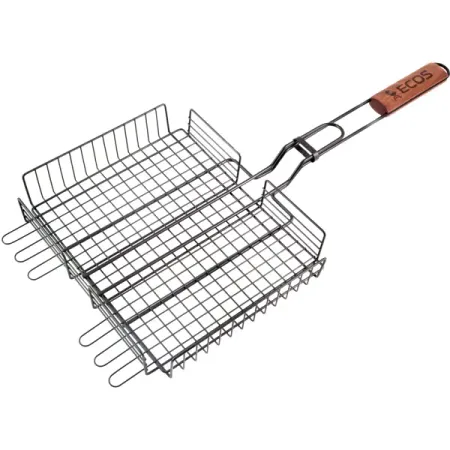 Решетка для гриля Ecos 22139W сталь стеки для гриля 50шт 25см дерево