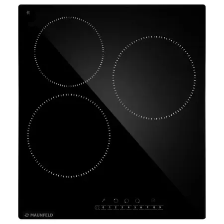 Электрическая варочная панель MAUNFELD AVCE4534SBK 45x5.5x51 см 3 конфорки цвет черный smd сенсорные микропереключатели 3 4 2 мм