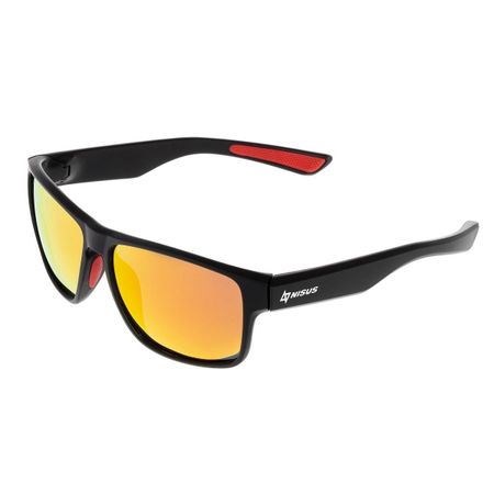 Поляризационные очки Nisus зеркальные оранжевые (N-OP-LZ0471-O) солнцезащитные очки в форме сердца пластиковые разно ные