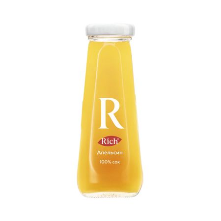 Сок Rich апельсиновый 100% 200 мл