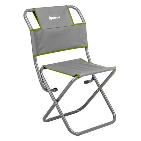 Стул складной Nisus со спинкой серо-зелёный 35х50,6х76 см