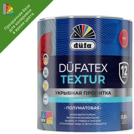 Пропитка защитно-декоративная Dufa Textur полуматовая прозрачная 0.81 л