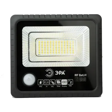 Прожектор светодиодный уличный на солнечной батарее Эра 4 Вт 5000 К IP65 с датчиком движения и освещенности цвет черный отпугиватель птиц на солнечной батарее 3 шт
