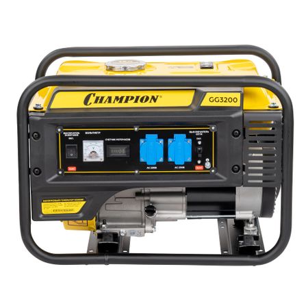 Генератор бензиновый Champion GG3200 3,2 кВт для suzuki bandit 250 bandit 250 74a 74a крышка статора мотоцикла стартер крышка картера катушка генератора боковой корпус