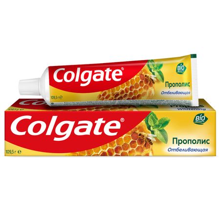 Зубная паста Colgate Прополис отбеливающая с натуральными ингредиентами для бережного отбеливания зубов и сохранения здоровья десен, 75 мл паста зубная parodontax экстракты трав 50 мл
