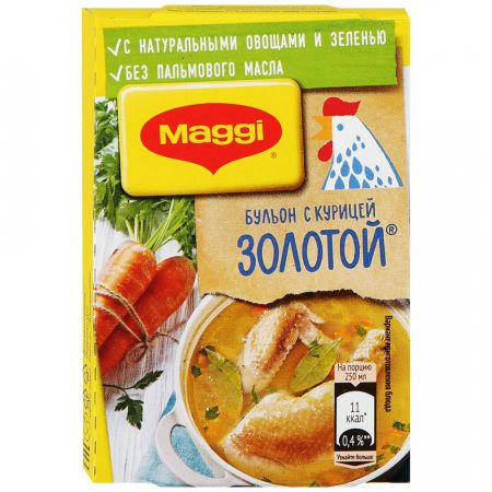 Бульонные кубики Maggi с курицей, 72 г смесь овощная bonduelle овощи по турецки фасулье быстрозамороженная 400 г