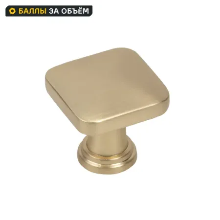 Мебельная ручка-кнопка KONSENSA Тея 2.9x2.75x2.9 мм золотая шариковая ручка chouxiongluwei золотая
