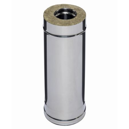 дымоход с изоляцией 1,0м Ф115Х200ММ AISI 430