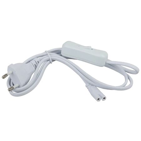 кабель для линейных светильников ЭРА 2x0,75 1,5 м 6 А с выключателем белый qingying bluetooth драйвер для led светильников 40 240вт