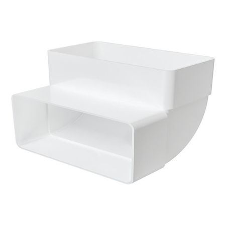 колено вертикальное ЭРА 60х120мм 90гр пластик белый колено awenta d125мм пласт белый