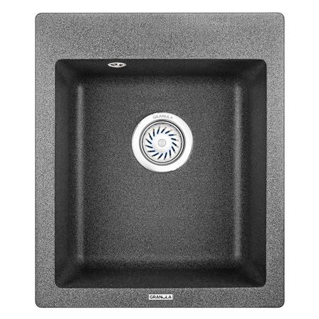 мойка GRANULA 415х490х195мм графит кварц мойка granula 465х510х200мм пирит кварц